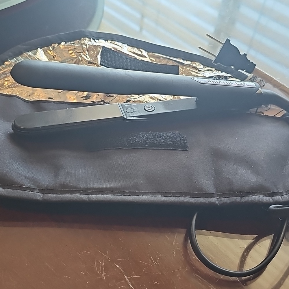 Kristin Ess Black Travel Hot Iron Straightener Plus Tool Case - Picture 3 of 4